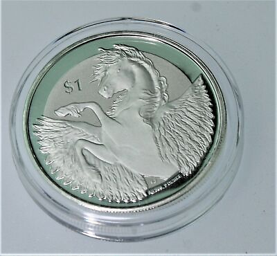#ad 2019 2 oz British Virgin Islands Silver Pegasus .999 Coin $125.00