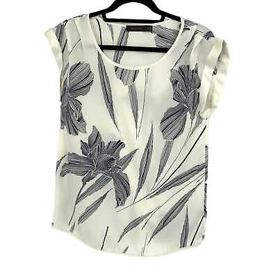 #ad The Limited Cream amp; Black Floral Blouse Versatile for All Seasons $25.00