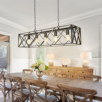#ad Modern Pendant Lamp Kitchen Island 4 Light Chandelier Hanging Light Fixture $96.05