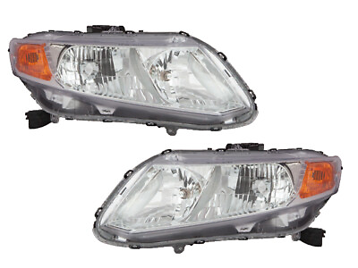 #ad Depo Performance Honda Civic 12 2012 Headlight W Chrome Bezel Set 317 1162P As1 $212.77