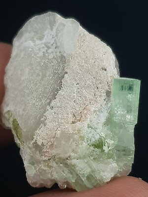 #ad 26 CT Natural Terminated Green Color TOURMALINE Transparent Crystal From Afg $9.99