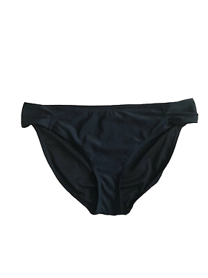 #ad Island Escape Women#x27;s Black Size 16 Bikini Bottoms NWT $24.99