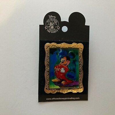 #ad DLR Robison#x27;s Sorcerer Mickey Gold Frame Disney Pin 23134 $15.20
