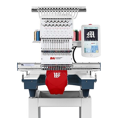 #ad BAI Single Head Computerized 15 Needle Commercial Clothes Hat Embroidery Machine $5999.99