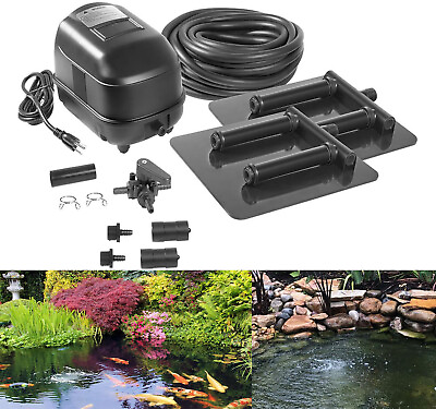 #ad Outdoor Pond Aeration Kit Fits Water Gardens and Koi Ponds 8000 16000 Gallons $449.97