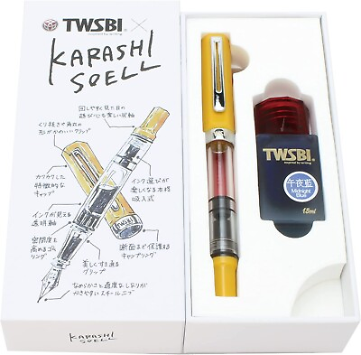 #ad Twsbi Fountain Pen ECO Karashi iro Karashisoel F fine Limited 1000 Twisby New JP $103.54
