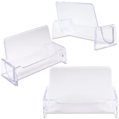 #ad #ad 75pcs Clear Acrylic Compartment Desktop Business Card Holder Display Stand $39.99