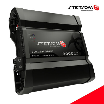 #ad Stetsom Vulcan 3000 1 Ohm Amplifier Mono Class D Digital Car 3k Amp Bass amp; Voice $249.99