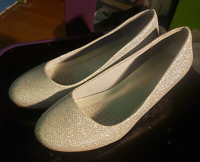 #ad Silver Shoes 8.5 $15.00