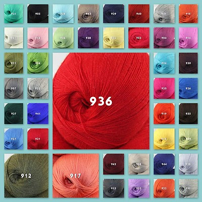#ad Sale 1 ball x 50gr LACE Soft Crochet Acrylic Wool Cashmere hand knitting Yarn C $9.79