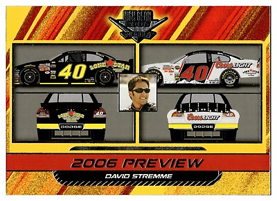 #ad 2006 Wheels High Gear 2006 Preview #73 David Stremme Rookie RC $1.25