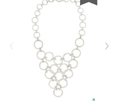 #ad $158 Trina Turk Round Chain Link Frontal Necklace XX 505 $45.99