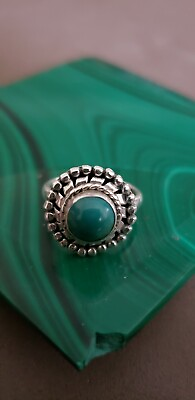 #ad Turquoise Sterling Silver Ring $34.00