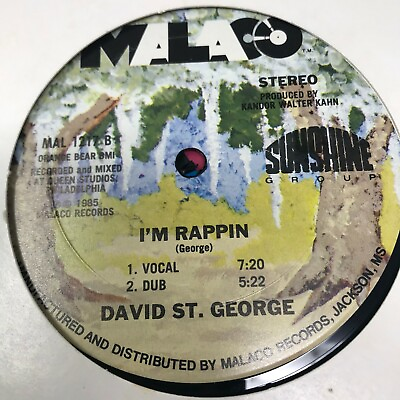 #ad David St. George Love Stimulation I#x27;m Rappin Vinyl Record Original 1985 $25.19