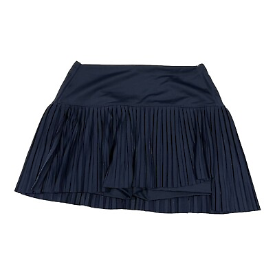 #ad Lucky in Love tennis Skirt Navy Blue BMS Hi chop Pleated Skort Sz XL ECU $36.11