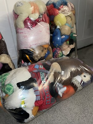 #ad Mystery Lot Of Used Mixed Stuffed Animals: Some Disney Generic Plush Toys Doll $20.00