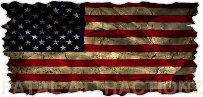 #ad Distressed American Flag Vinyl Decal Sticker USA 2A patriotic United States $44.99
