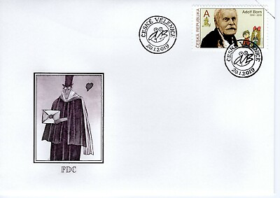 #ad CZECH REPUBLIC 2019 Tradition of Czech Stamp Design Adolf Born FDC7753 $2.99