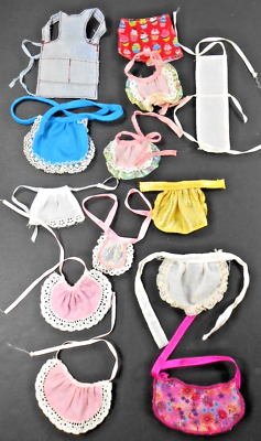 #ad Barbie Vintage or Clone Small Aprons Lot 14 Some May Need Cleaning or Repair $12.99