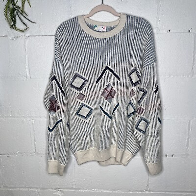 #ad Vintage Bahama Bahama Bahama 90#x27;s Dad Style Knit Pullover Sweater Size Large $39.99