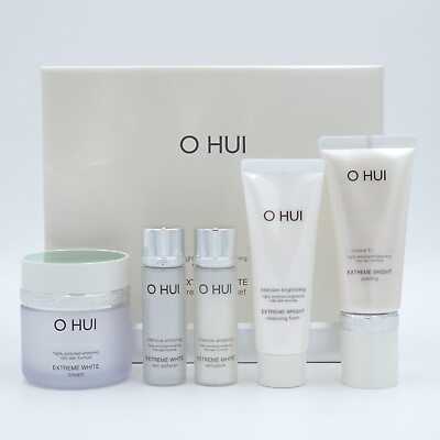 #ad O HUI Extreme White Cream Special Set 5 Items Whitening Hydrating K Beauty $68.98