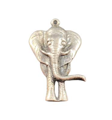 #ad Sterling Elephant Pendant Detailed amp; Unique Sterling Vintage $45.00