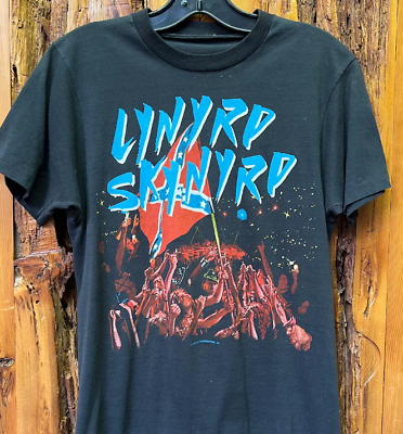 #ad Vintage 1988 Lynyrd Skynyrd T Shirt The Grace Of God Tour Single Double Sides $27.38