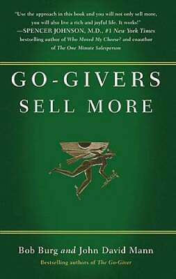 #ad Go Givers Sell More Hardcover By Burg Bob GOOD $4.45