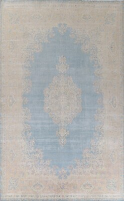 #ad Antique Light Blue Kirman Vegetable Dye 11x15 Area Rug Palace Size Hand knotted $3079.00