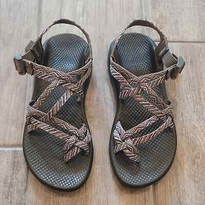 #ad Chaco Sandals Womens Size 8 Toe Strap Double Weave Grey Lavender Outdoor Hiking $38.24