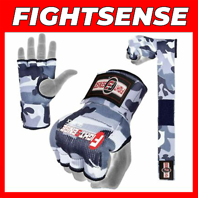 #ad Boxing Gel GlovesMMAGrappling Gloves with Hand WrapsInner GlovesUFC New $7.99