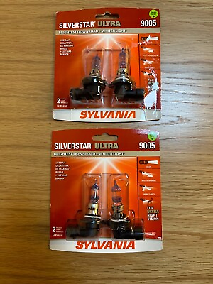 #ad SYLVANIA 9005 SilverStar ULTRA Headlight 2 Pairs 4 Bulbs $27.99