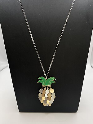 #ad Christopher amp; Banks Long Pineapple Necklace NWT $10.50