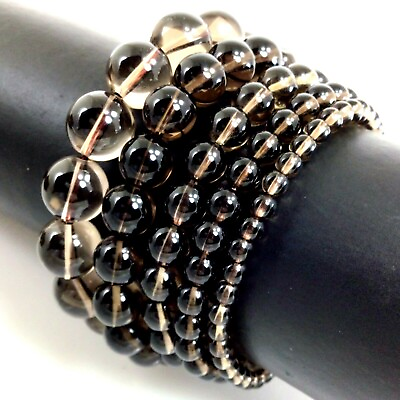#ad Handmade Beaded Bracelet Round Gemstone Elastic 7.5quot; Healing Balance 4 6 8 10 12 $4.99