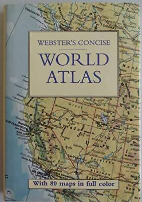 #ad Websters Concise World Atlas Hardcover GOOD $4.08