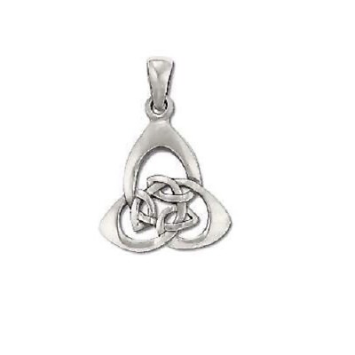 #ad 925 Sterling Silver Celtic Trinity Knotted Charm Pendant Jewelry Gifts $9.49
