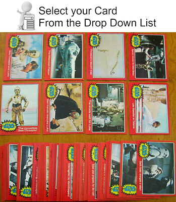 #ad 1977 Star Wars TOPPS Trading Cards Red Series 2 Your Choice 66 11 U Pick $11.99