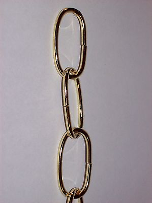 1 YARD OF 11 GAUGE BRASS PLATED CHANDELIER CHAIN 36quot; LONG LAMP PART NEW 54186J $7.89