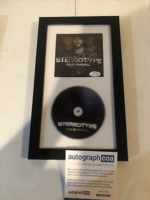 #ad COLE SWINDELL SIGNED AUTOGRAPH FRAMED CD DISPLAY ACOA STEREOTYPE COUNTRY STAR $69.99