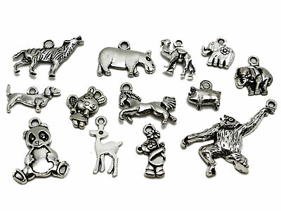 #ad 40 Tibet Silver Assorted Animal Charm Pendants Craft Jewelry Finding DIY $3.52