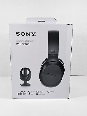 #ad Sony RF400 Wireless Home Theater Headphones for TV Black $31.99