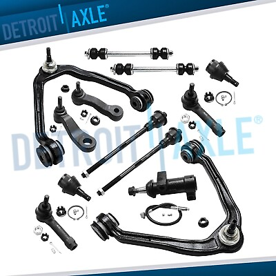 #ad #ad Front Upper Control Arms Tie Rods Suspension Kit for Chevy Silverado Sierra 1500 $141.16