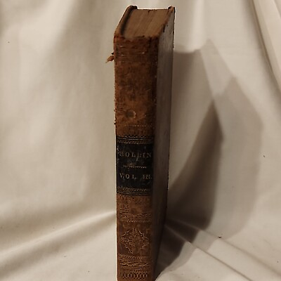 #ad 1829 The ancient history of the Egyptians Charles Rollin Vol 3 Hardcover Book $125.00