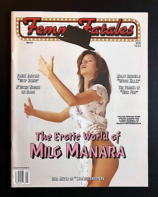 #ad FEMME FATALES March 1998 Erotic Worlds of Milo Manara Click Butterscotch $9.99