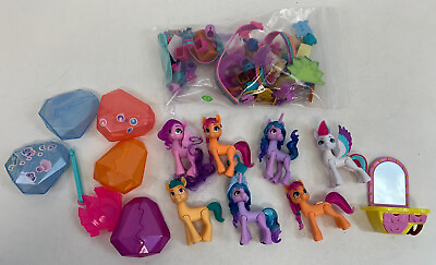 #ad My Little Pony Crystal Adventures Lot 7 Ponies Accessories $33.00