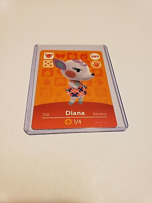#ad SUPER SALE Diana # 089 Animal Crossing Amiibo Card AUTHENTIC Series 1 NEW $9.90