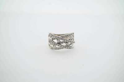 #ad Estate Sale 14k White Gold 4.00 TCW Diamond Ring Size 8.25 Vintage Style $1000.00