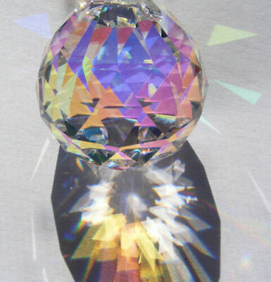 #ad New Crystal Ball Prism Pendant Suncatcher 40mm $8.99