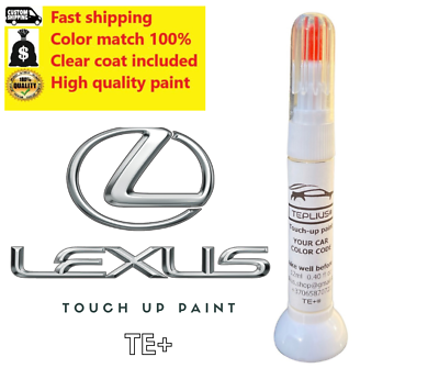 #ad For LEXUS 1J7 ATOMIC SILVER Touch up paint pen with brush SCRATCH REPAIR $14.49