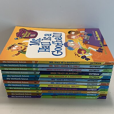 #ad My Weirdest School Series Lot of 12 Paperback Books 1 12 By Dan Gutman VG $11.00